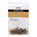 Jump/Split Rings Boho Gold Plate 6mm Pack 60